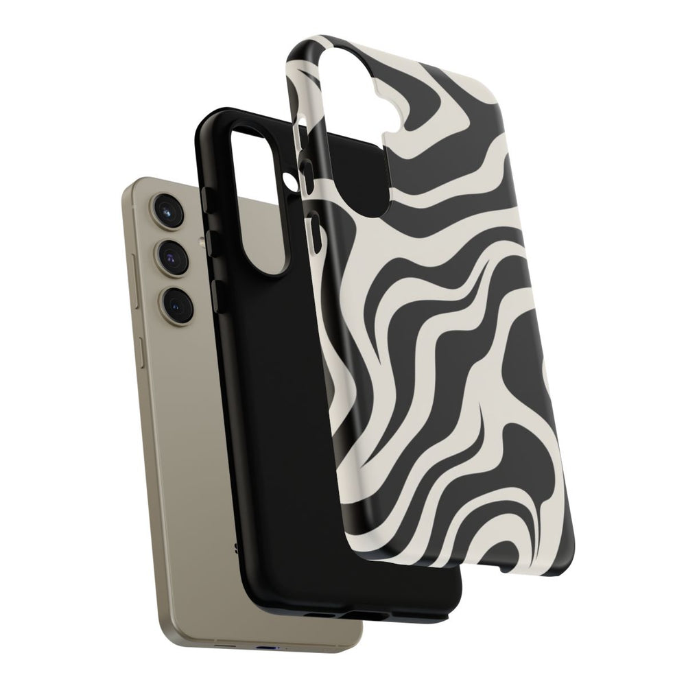 Zwart-Wit Abstract Zebra-Patroon
