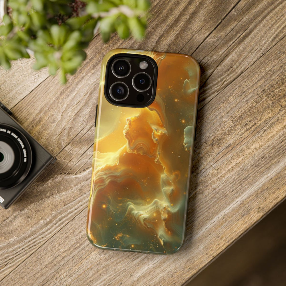 Gouden Nebula Abstract Design