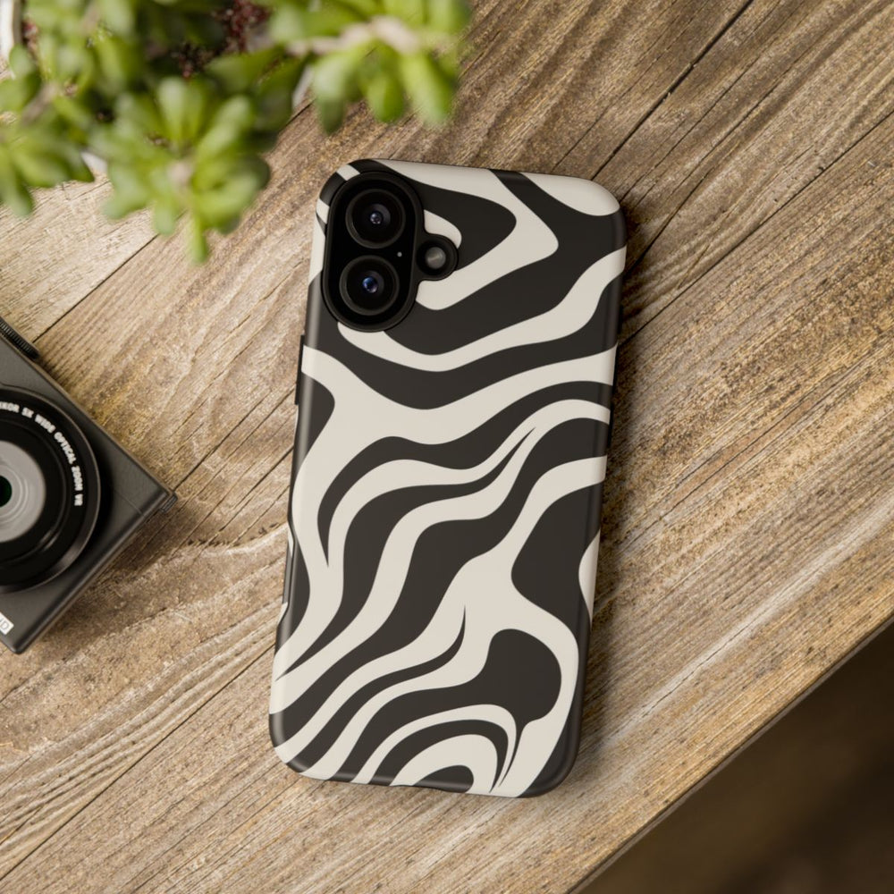 Zwart-Wit Abstract Zebra-Patroon