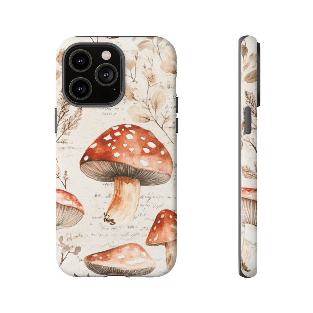 Aquarel Rode Paddenstoelen en Botanische Illustraties