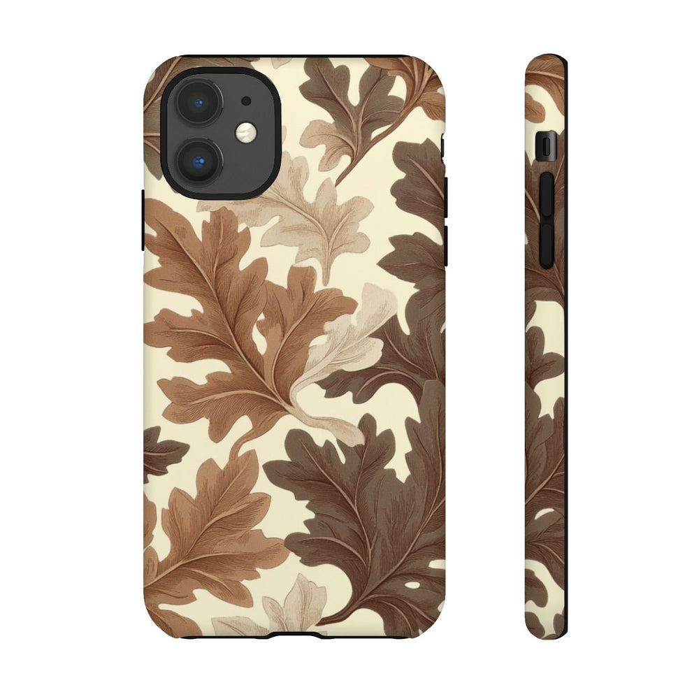 Eikenbladerenpatroon in Neutrale Kleuren
