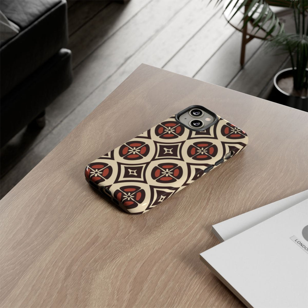Geometrisch Bruin-Beige Patroon