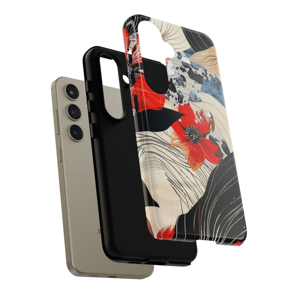 Rood Bloemen Abstract Patroon