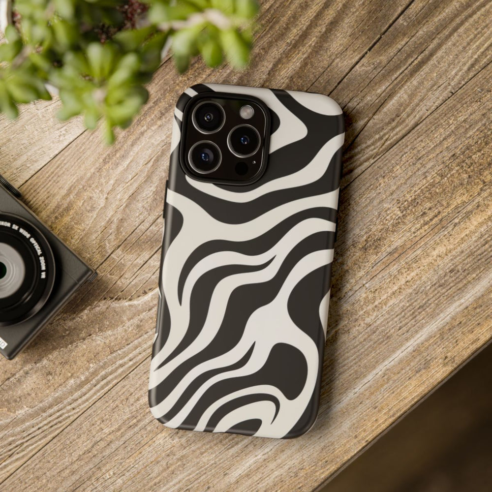Zwart-Wit Abstract Zebra-Patroon