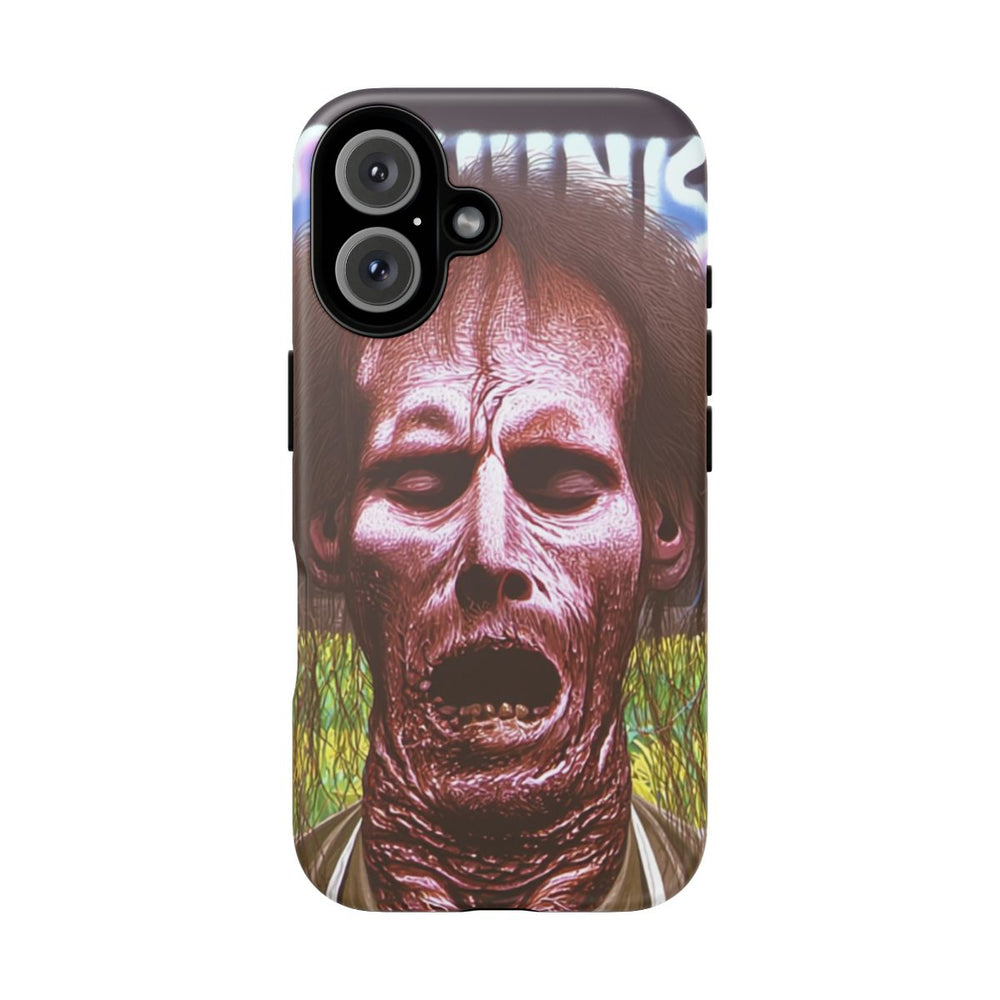 Surrealistisch Zombiegezicht met Vurige Lucht