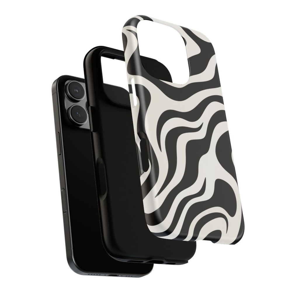 Zwart-Wit Abstract Zebra-Patroon