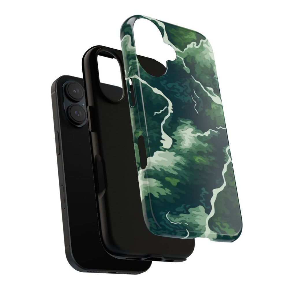 Abstracte Groene Rivier en Bospatroon