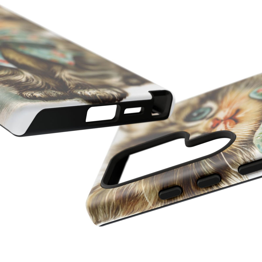Schattige Vintage Kitten met Strik