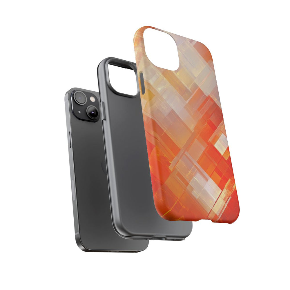 Abstract Geometrisch Oranje Patroon