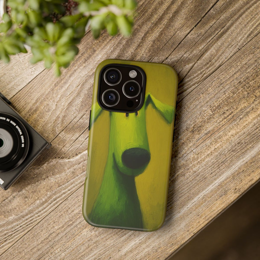 Groene Hond Mat Stevig Hoesje