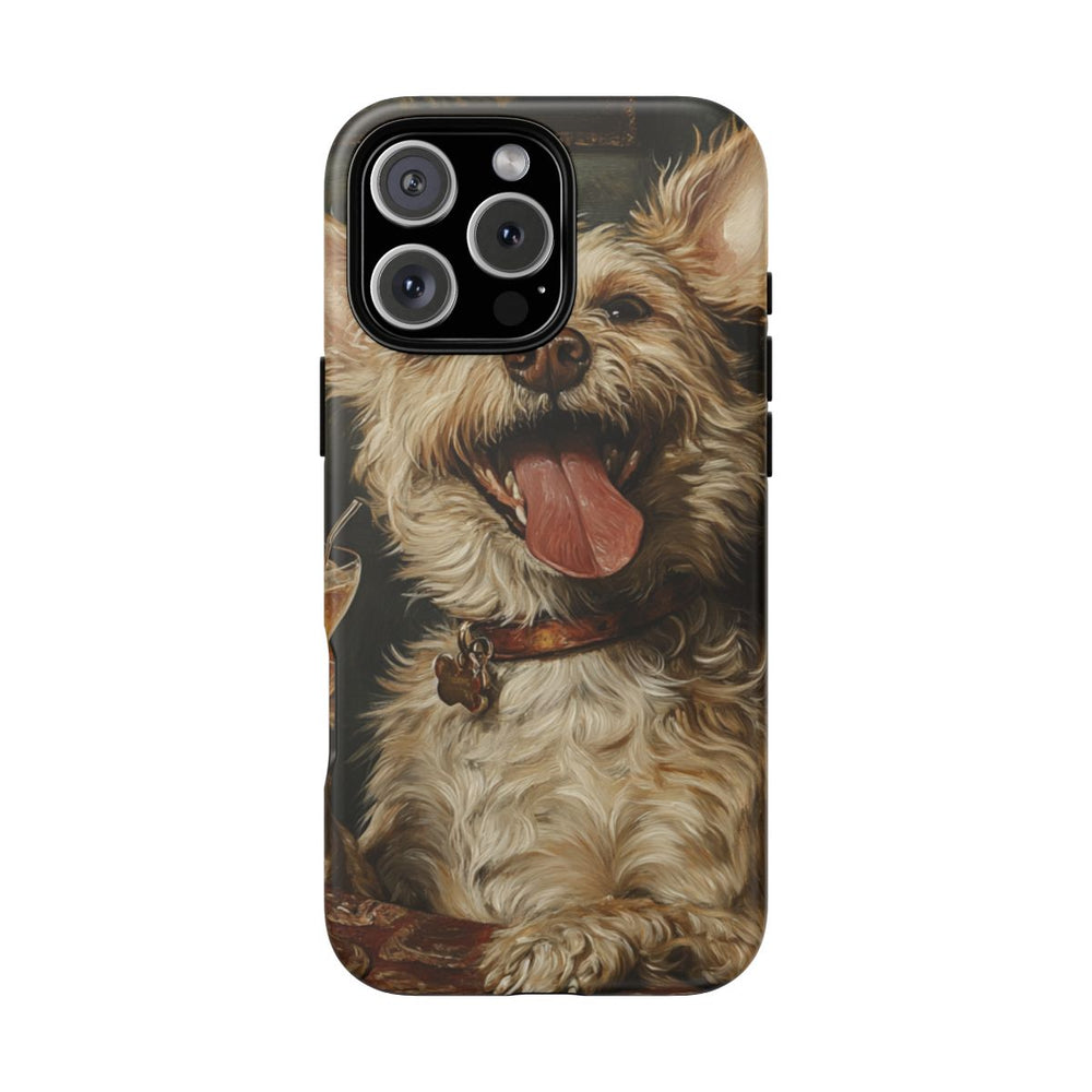 Vrolijke Terrier met Cocktail