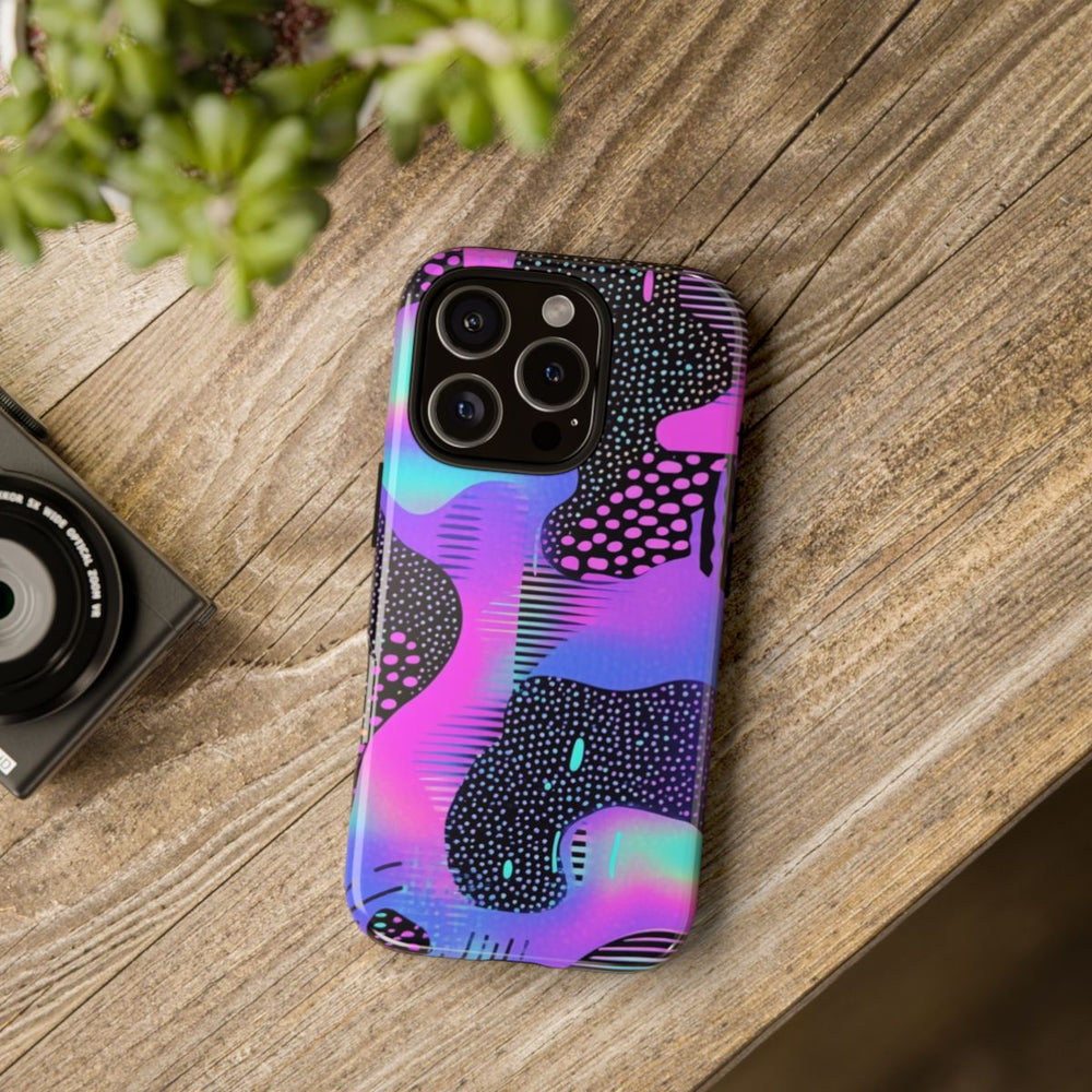 Abstract Neon Vaporwave Patroon