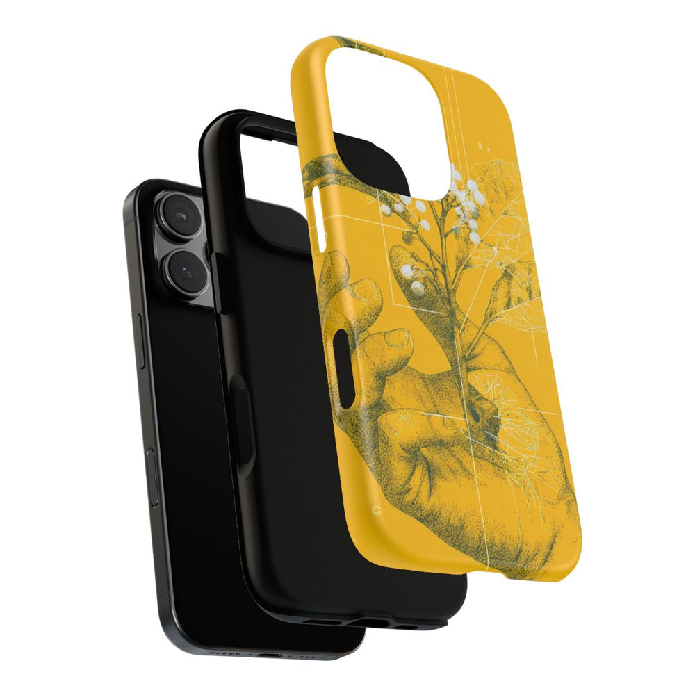 Hand met Botanische Bladeren en Bessen Illustratie