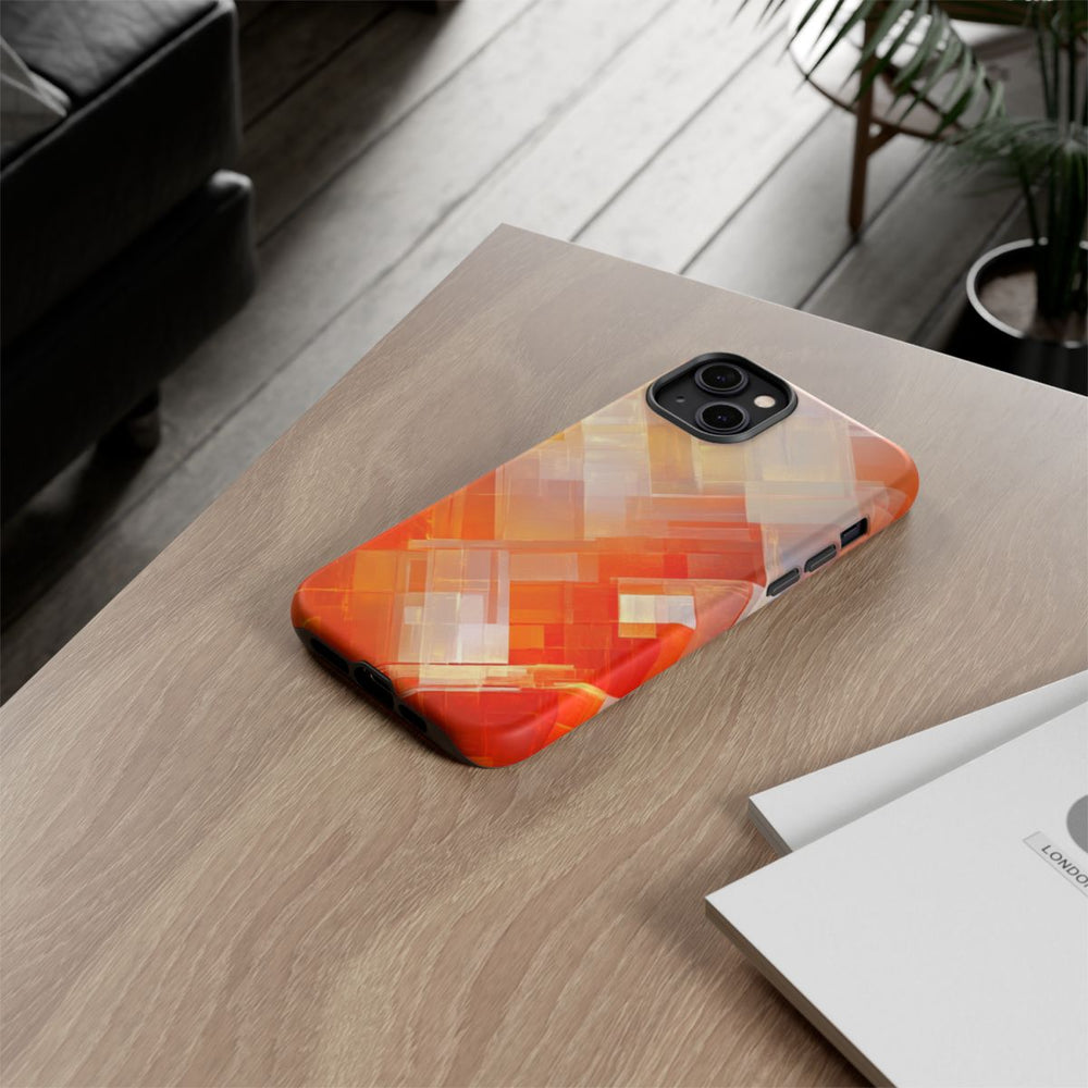 Abstract Geometrisch Oranje Patroon