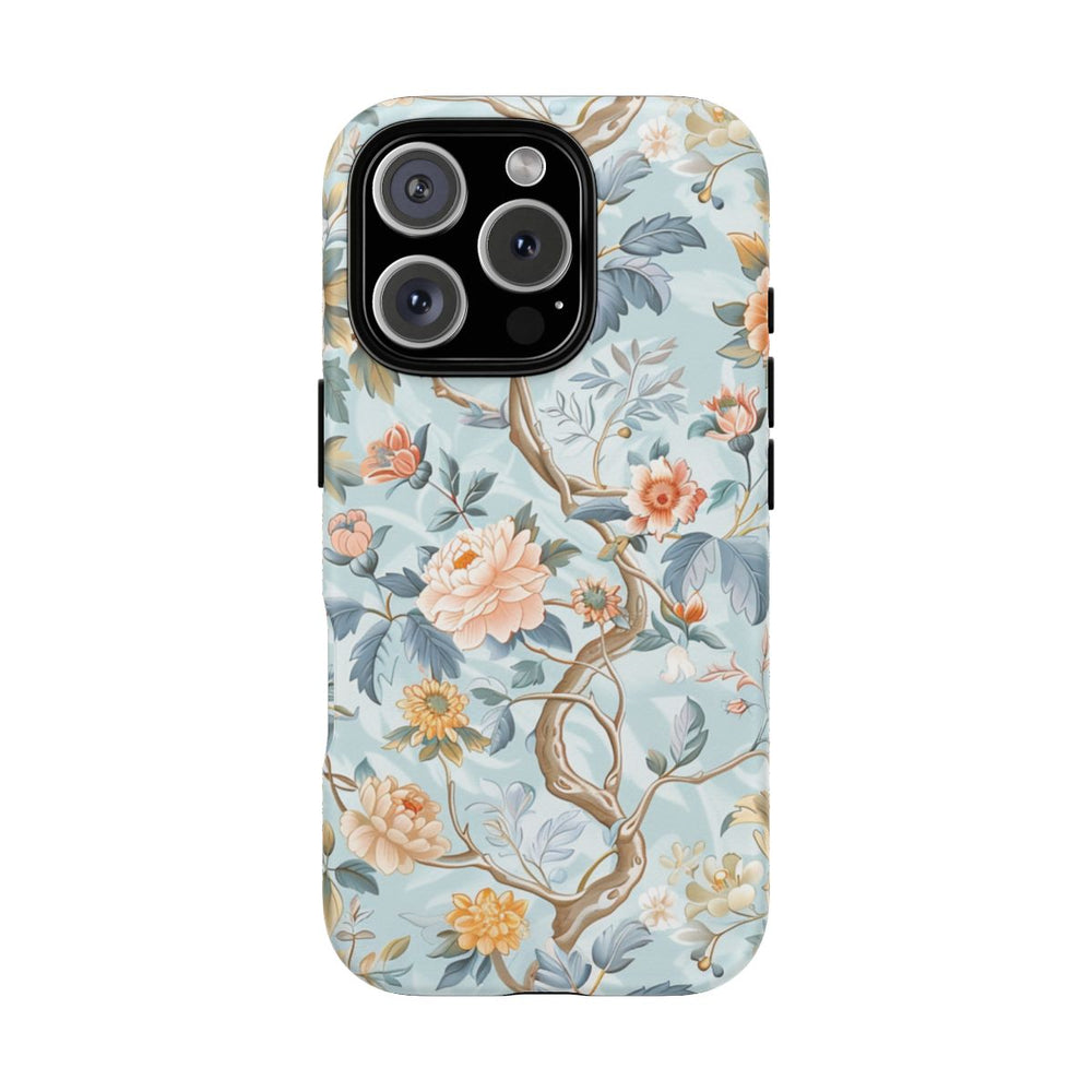 Pastel Chinoiserie Bloemenpatroon