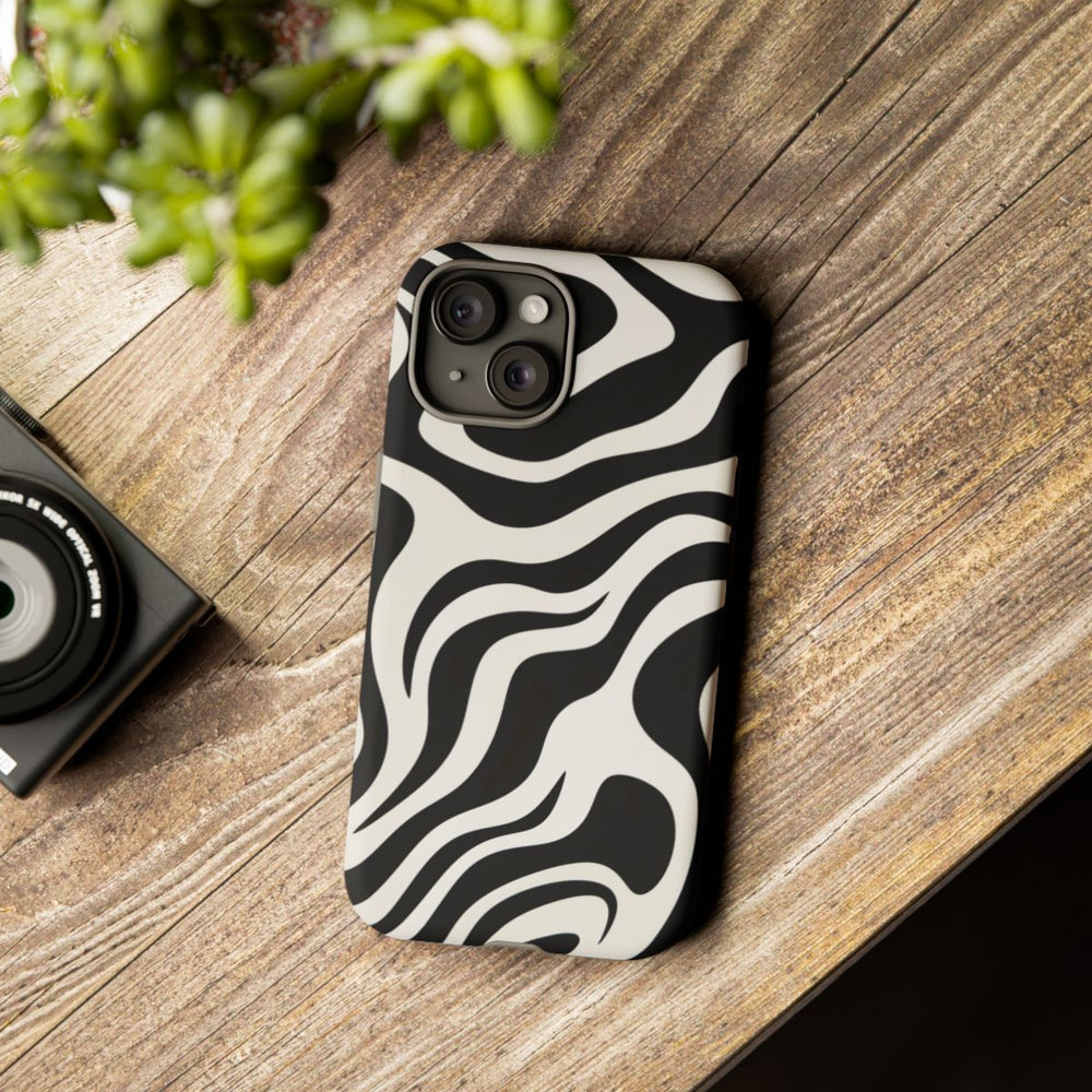 Zwart-Wit Abstract Zebra-Patroon