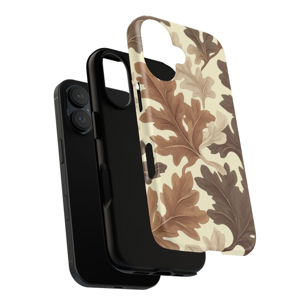 Eikenbladerenpatroon in Neutrale Kleuren