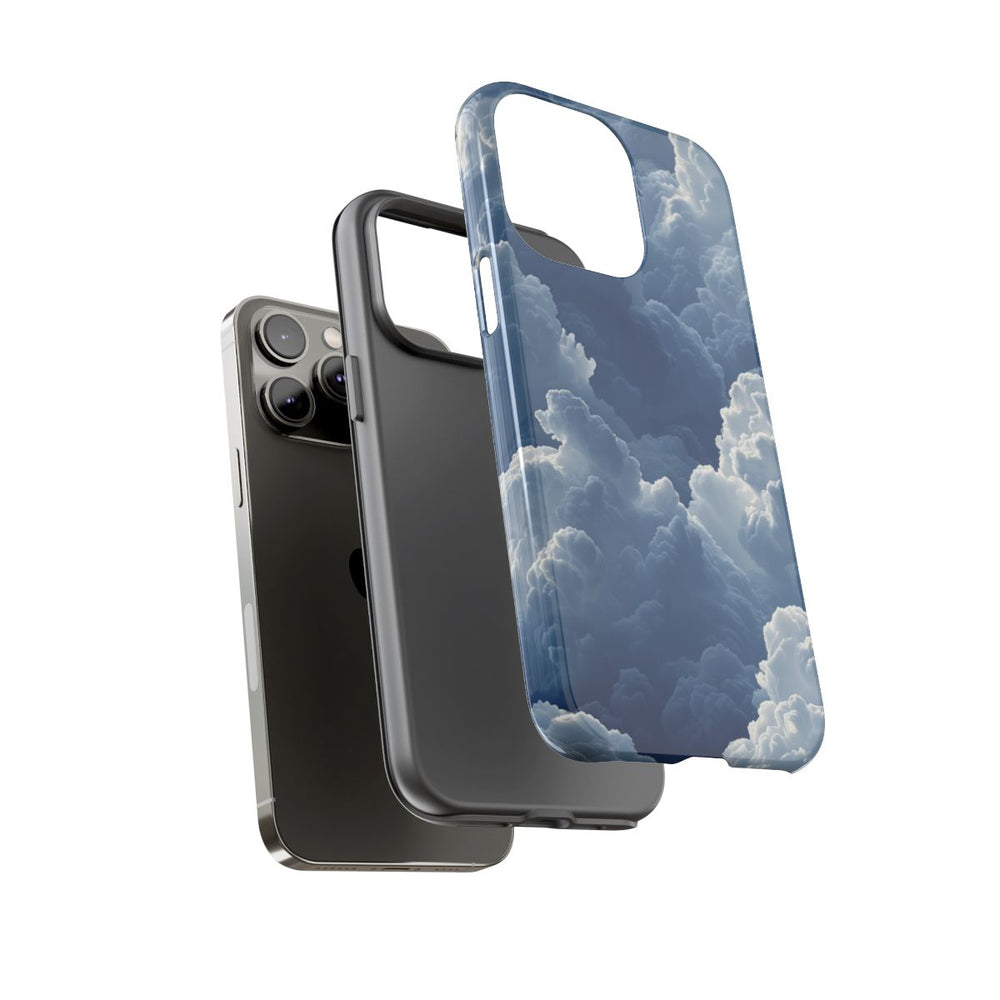 3D Blauw Wolkenpatroon