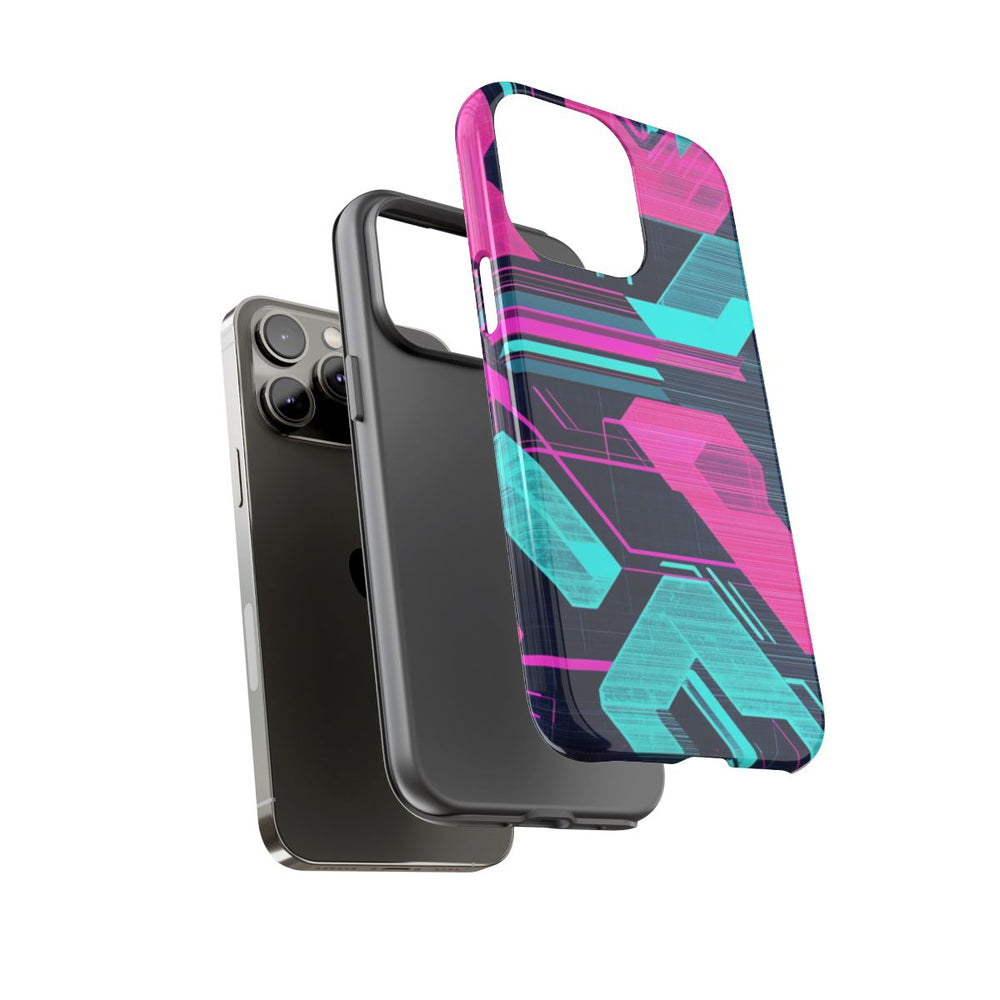 Neon Geometrisch Cyberpunkpatroon