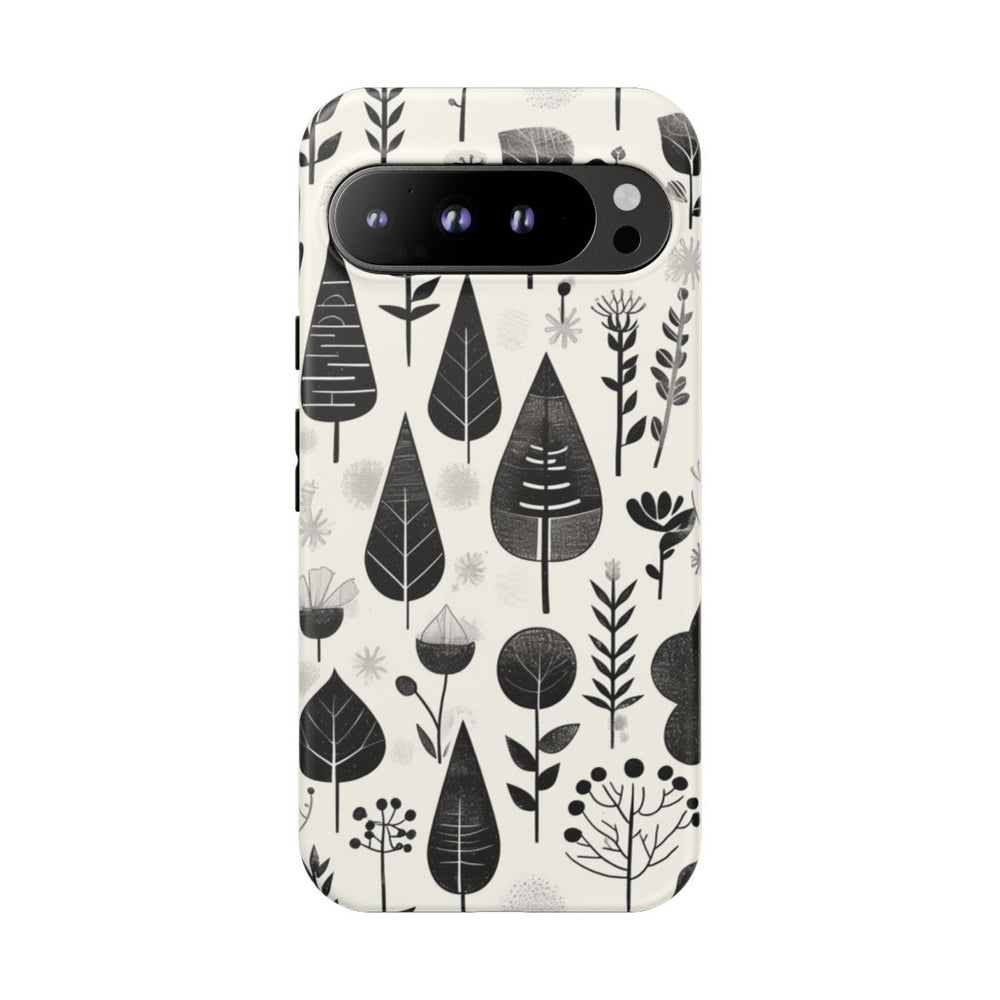 Monochroom Botanisch Patroon
