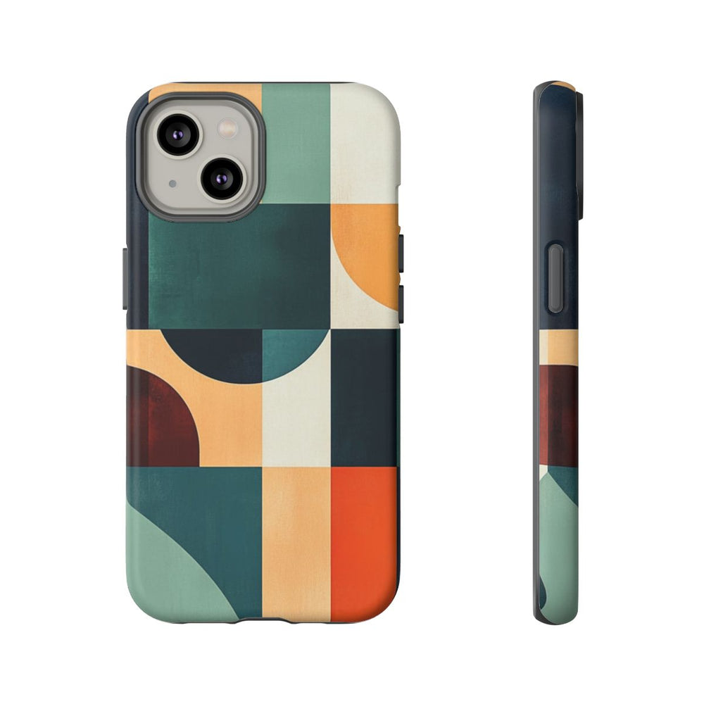 Geometrisch Abstract Ontwerp in Warme Kleuren