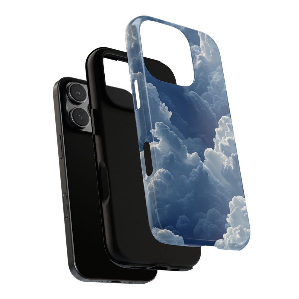 3D Blauw Wolkenpatroon