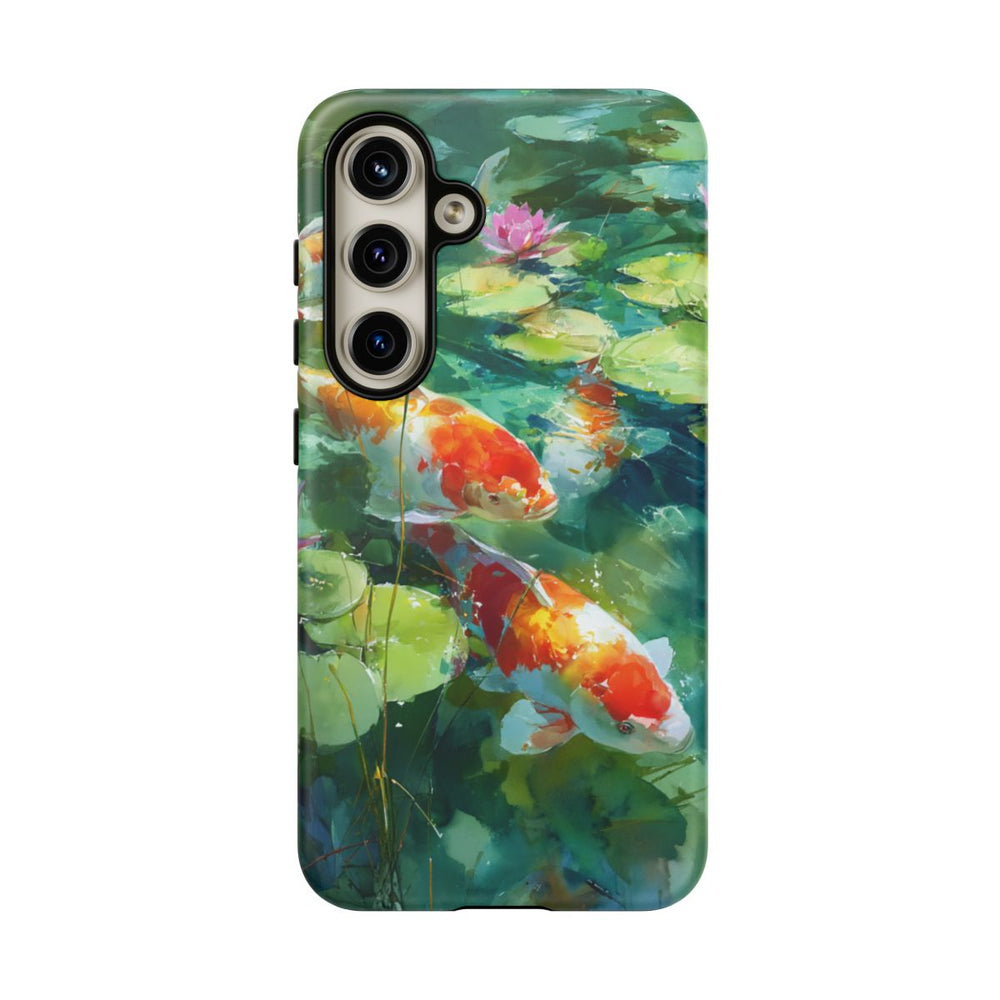 Koi Karpers en Waterlelies