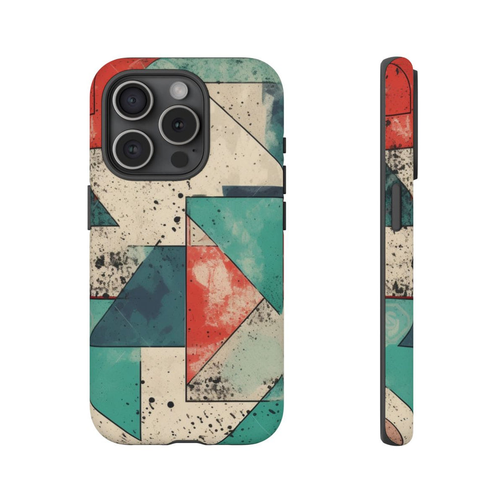 Abstract Geometrisch Patroon in Gedempte Kleuren