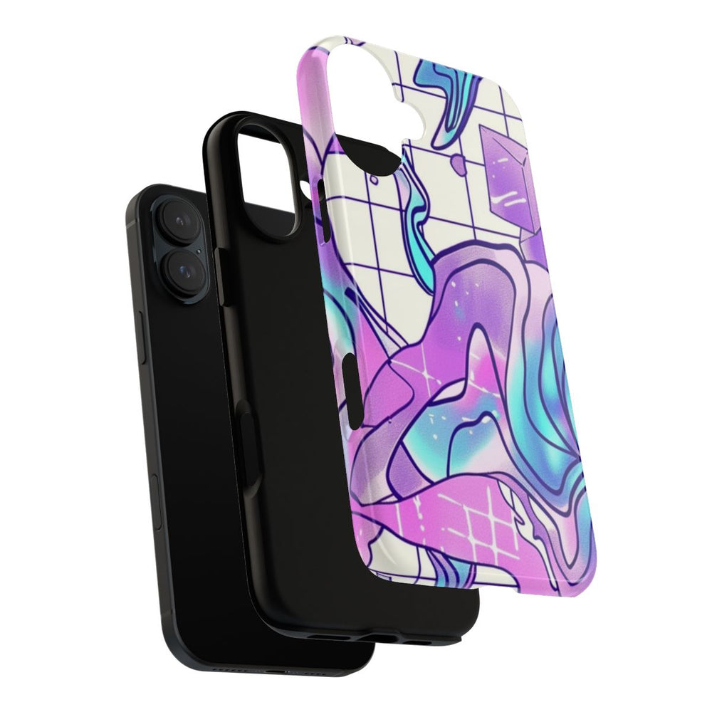 Abstract Kristal Vaporwave Patroon