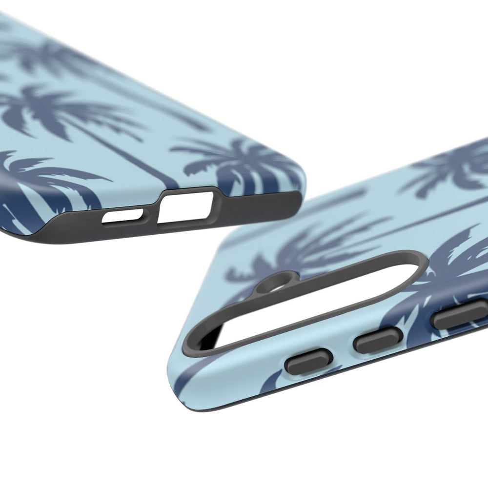 Blauw Palmbomenpatroon