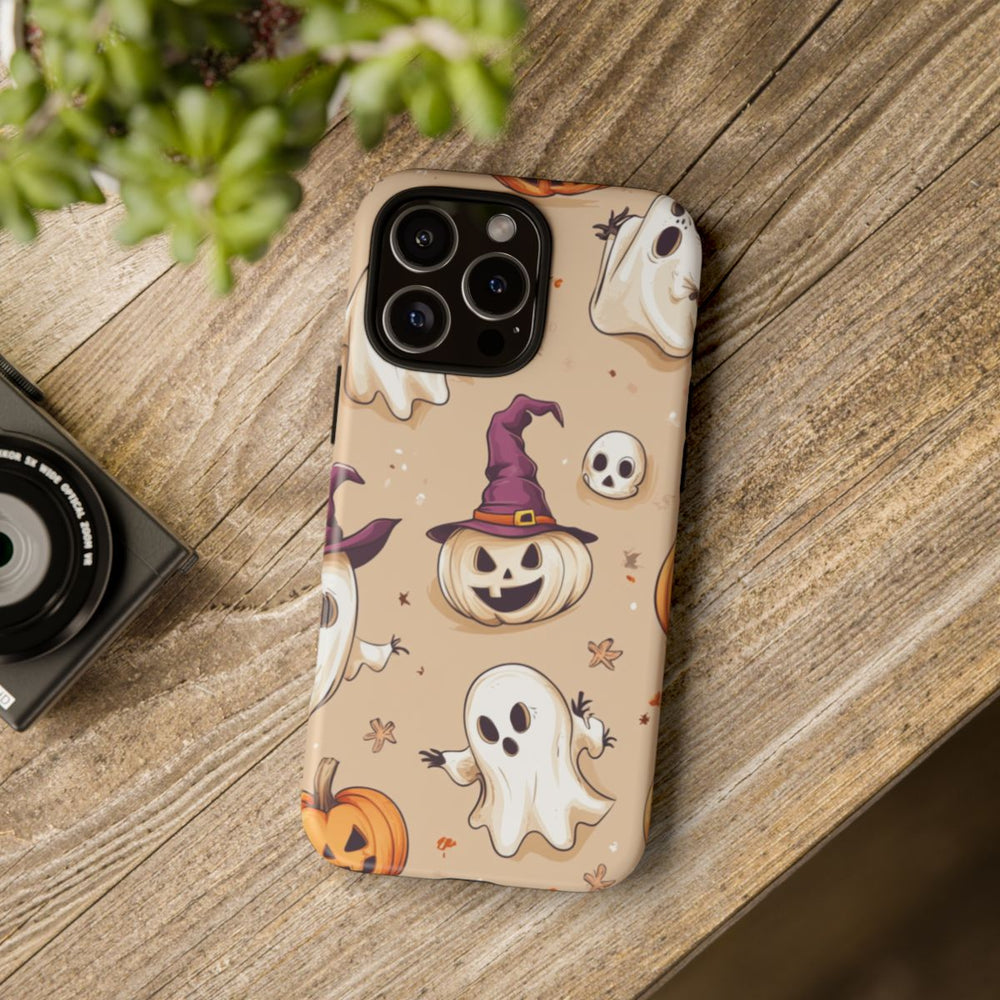 Schattige Halloween Geestjes en Pompoenen Patroon