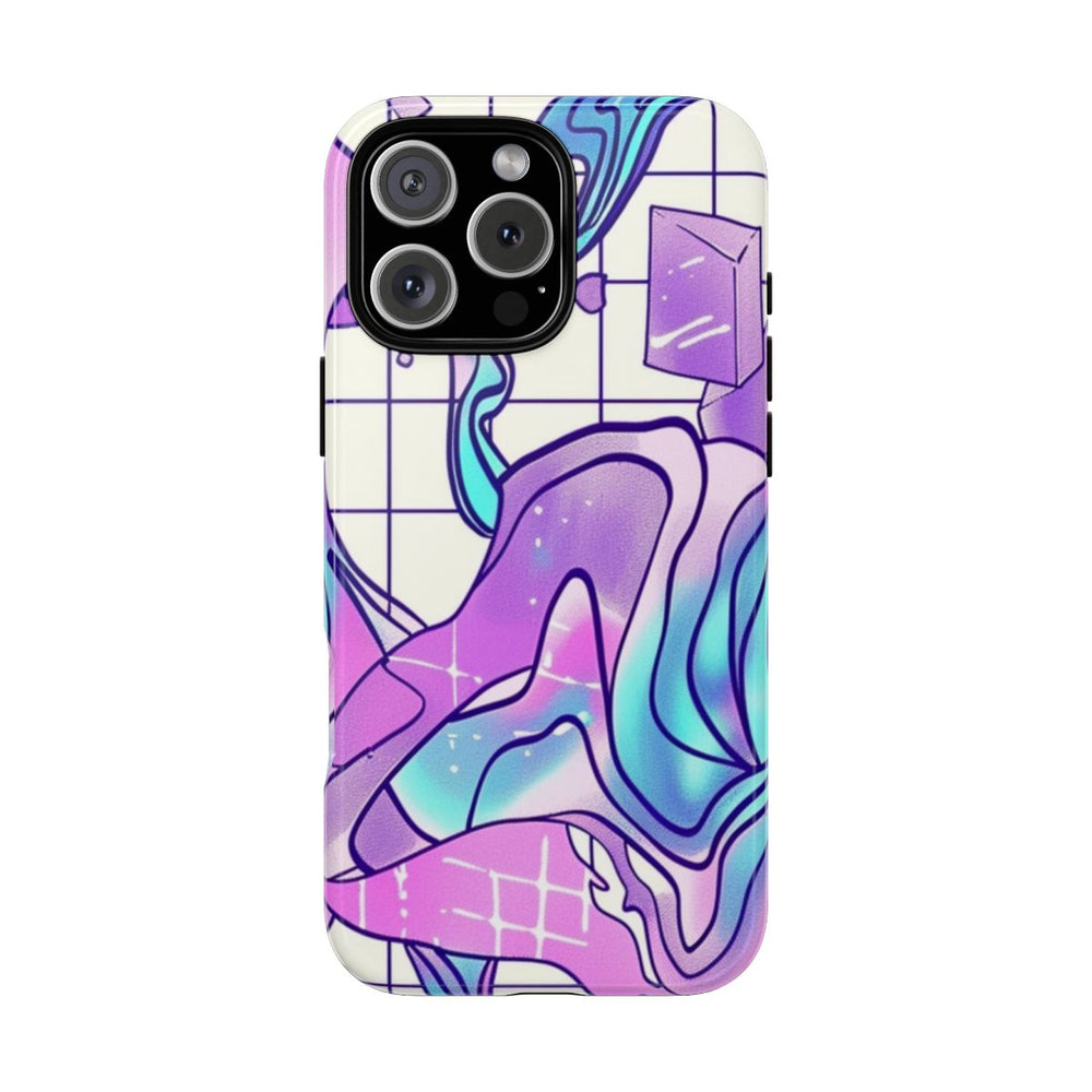 Abstract Kristal Vaporwave Patroon