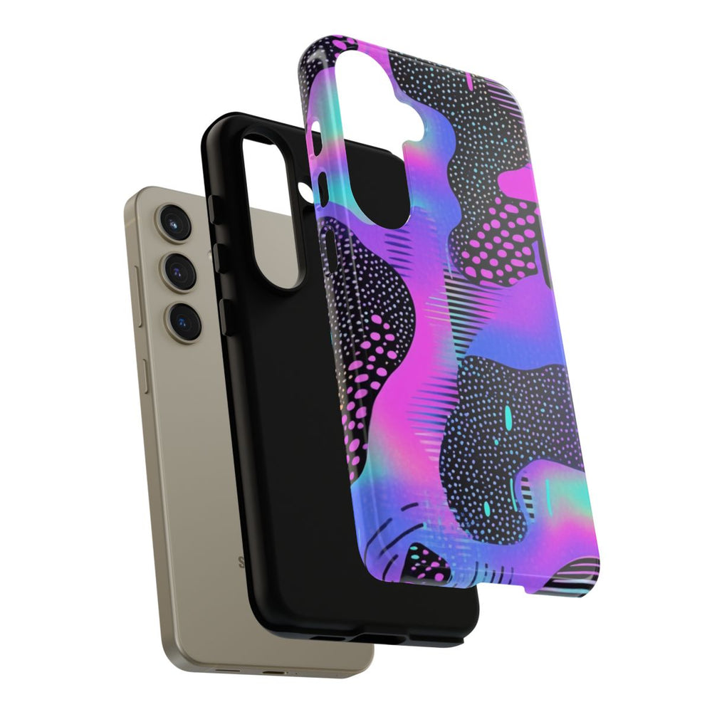 Abstract Neon Vaporwave Patroon