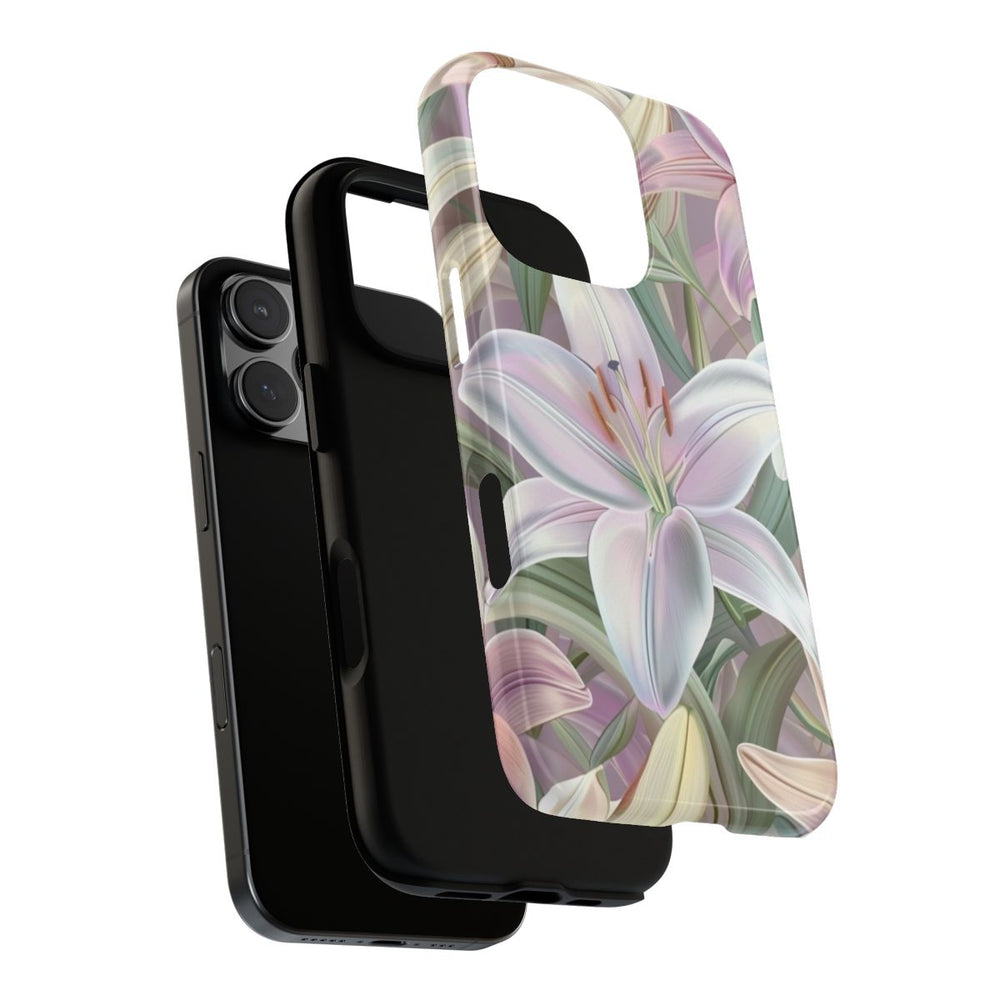 Pastelkleurige Paaslelies Bloemenpatroon