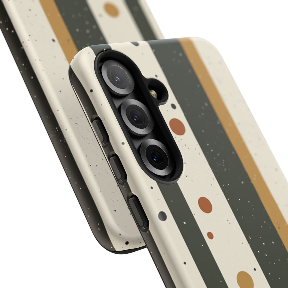 Retro Verticale Strepen en Stippenpatroon