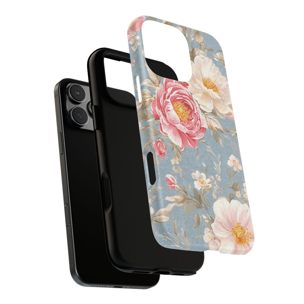 Romantisch Roze-Wit Bloemenpatroon