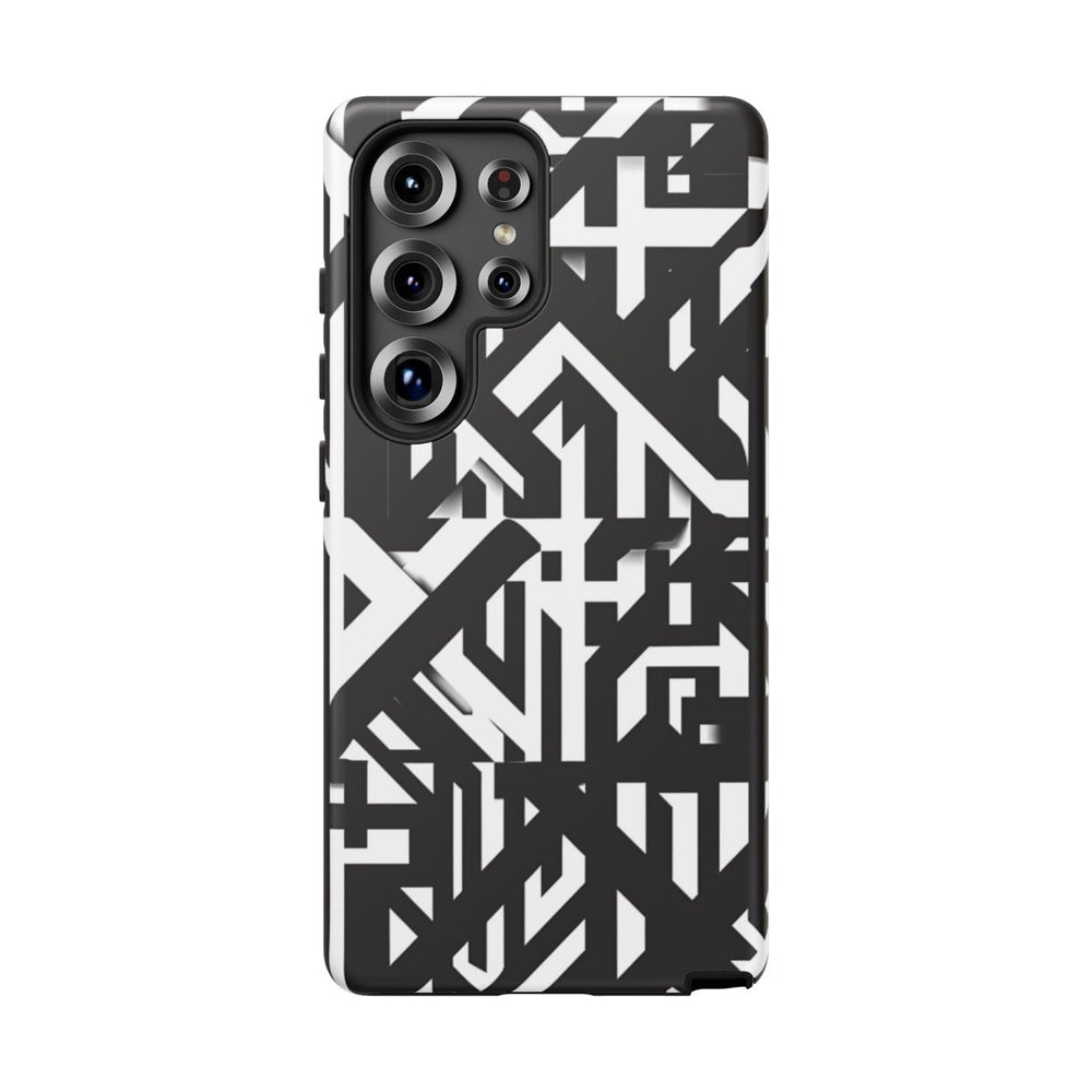 Zwart-Wit Geometrisch Patroon