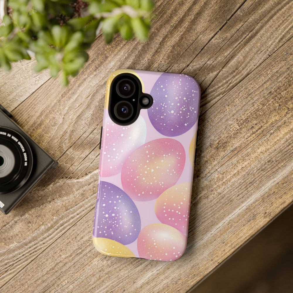 Pastelkleurige Glitter Paaseieren Patroon