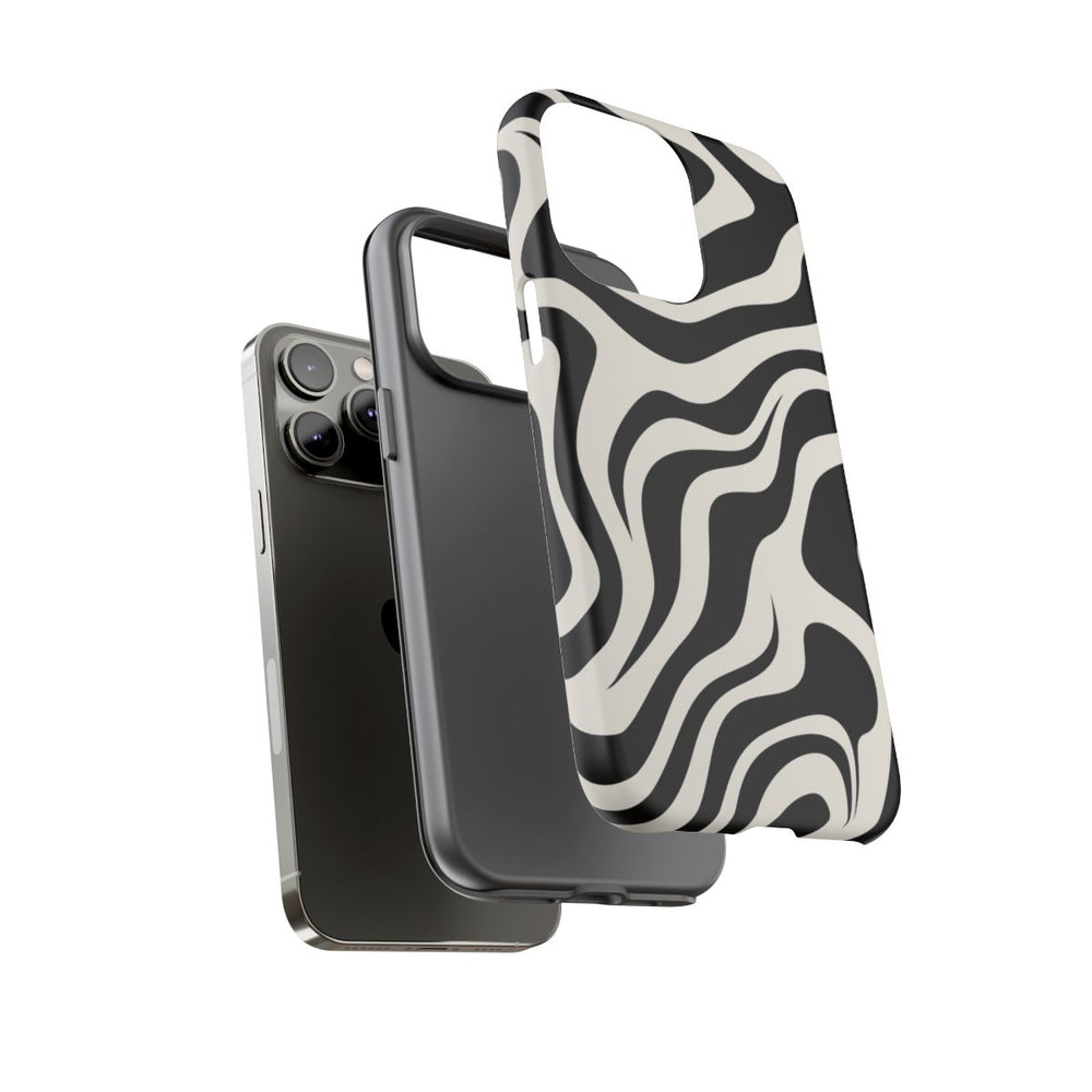 Zwart-Wit Abstract Zebra-Patroon
