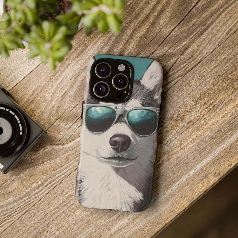 Stoere Husky met Zonnebril