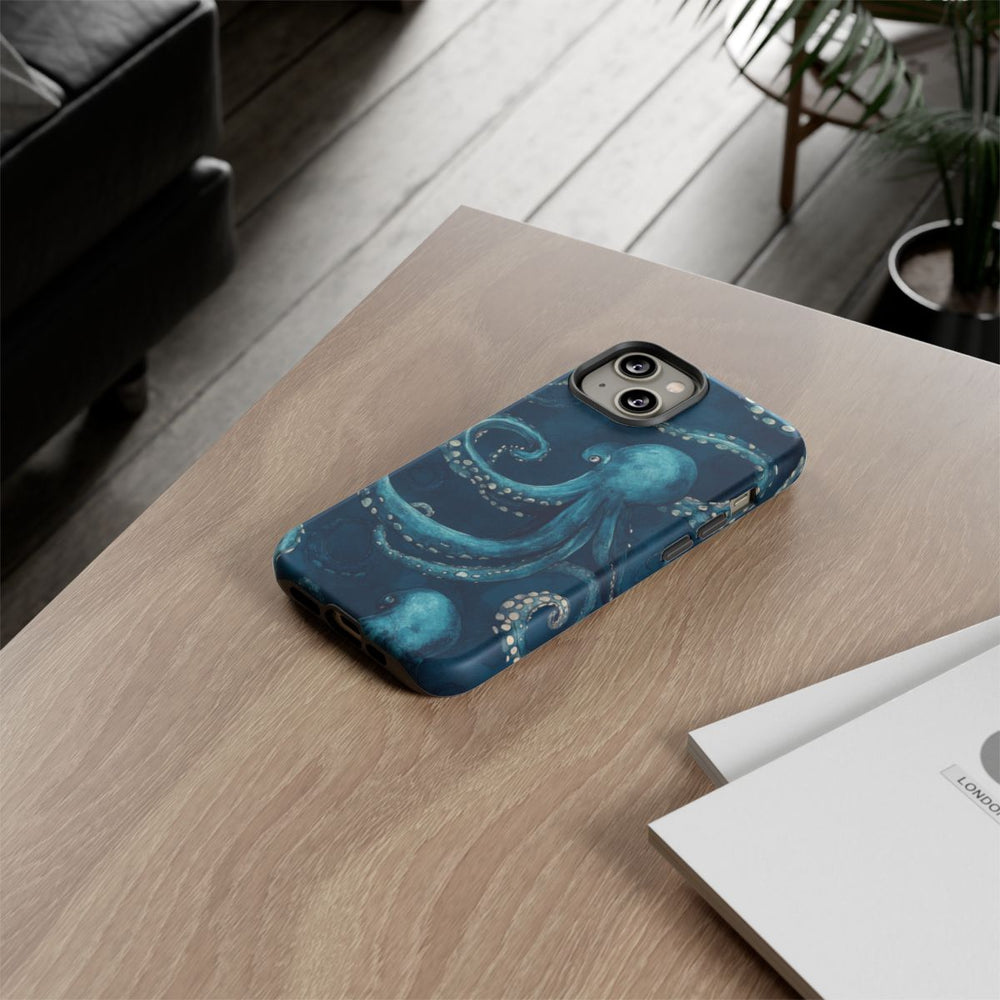Blauw Octopus Tentakelpatroon