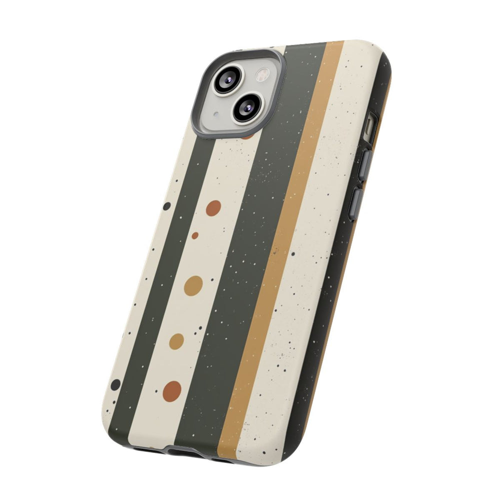 Retro Verticale Strepen en Stippenpatroon