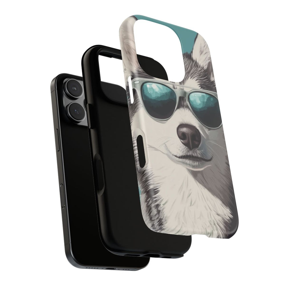 Stoere Husky met Zonnebril