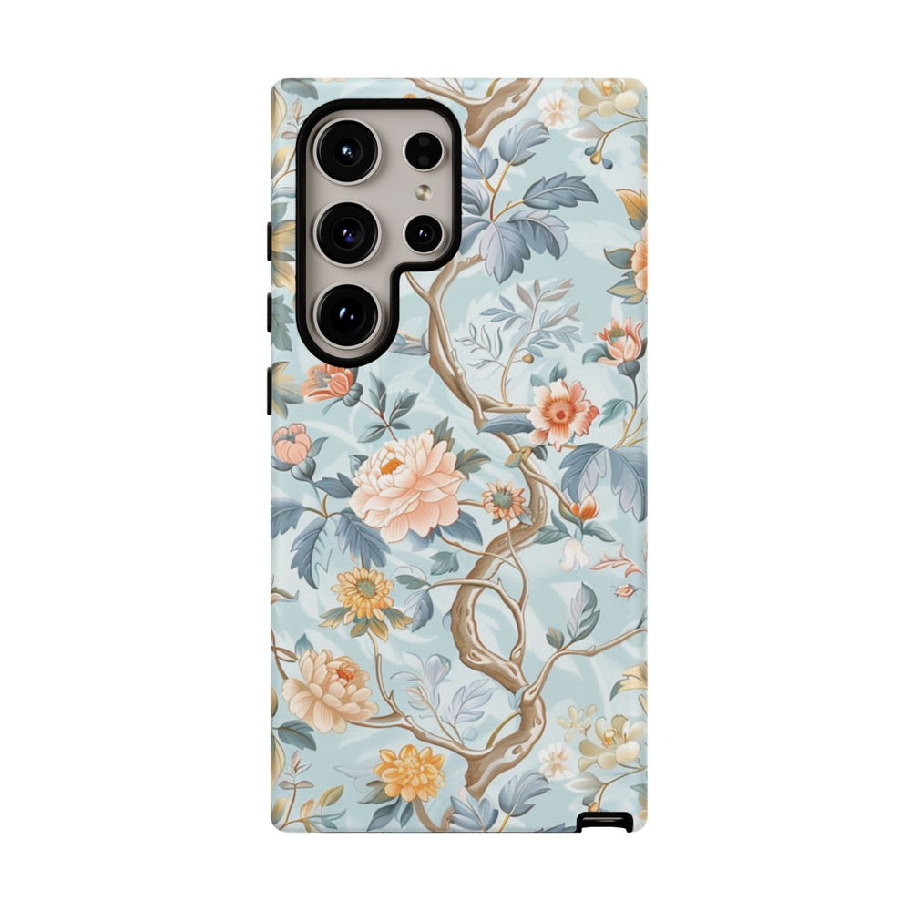 Pastel Chinoiserie Bloemenpatroon