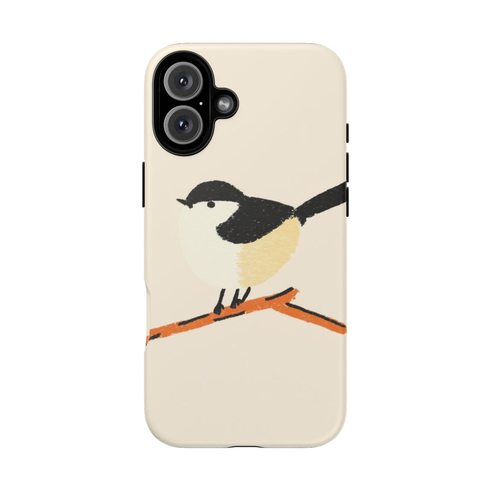 Minimalistische Vogelillustratie