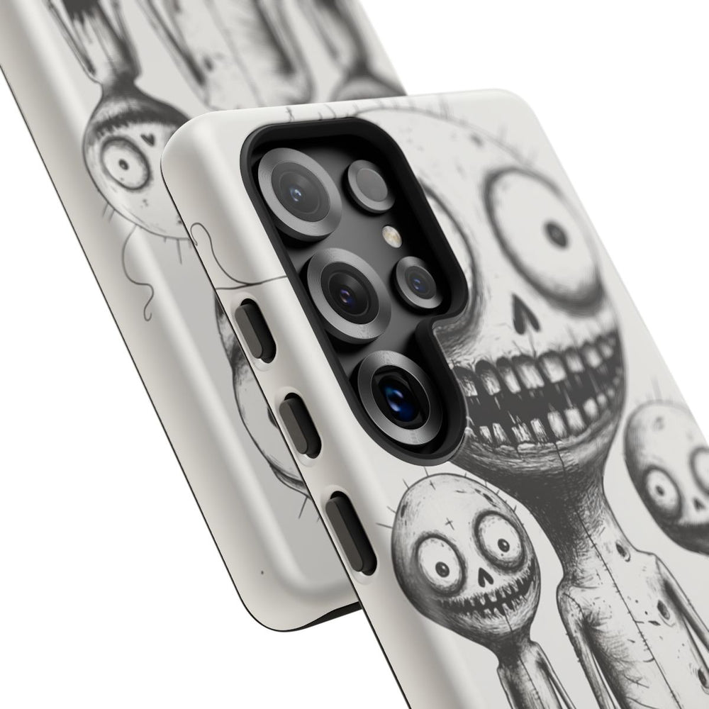Drie Slijmerige Monsters in Lijntekening