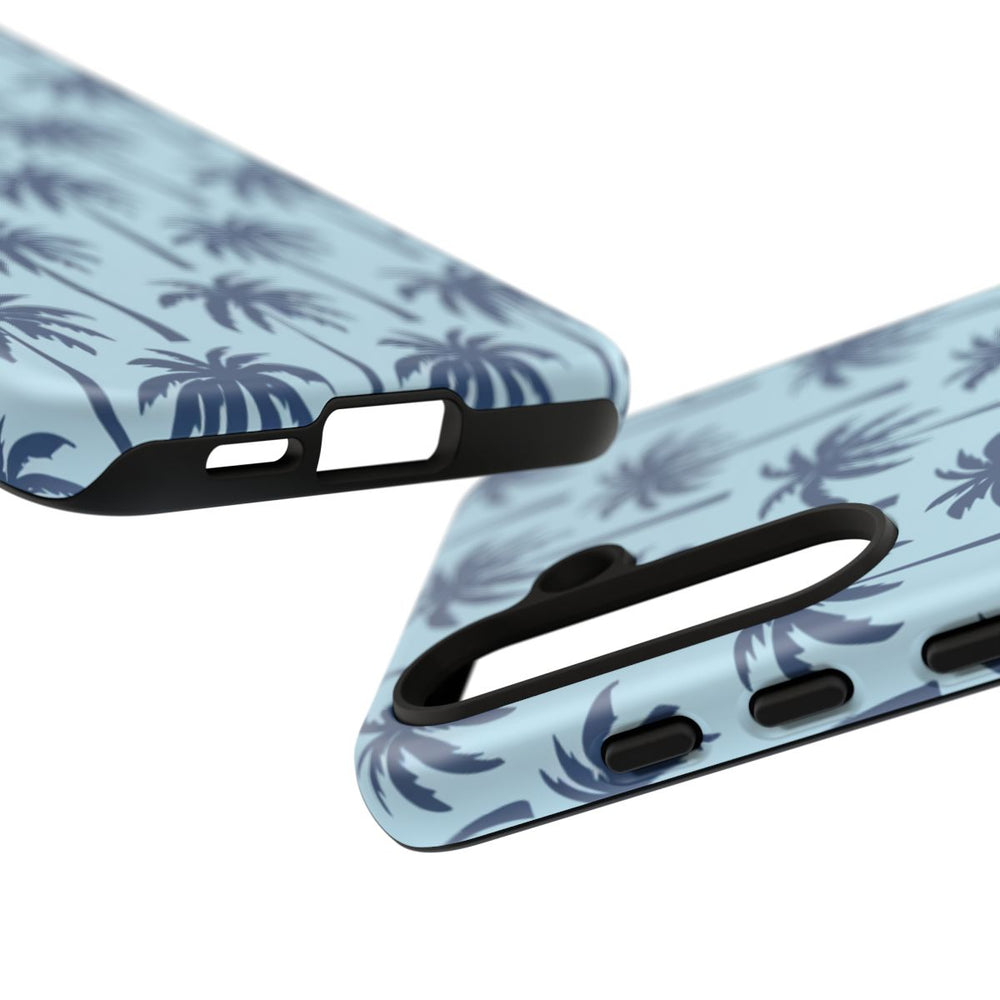 Blauw Palmbomenpatroon