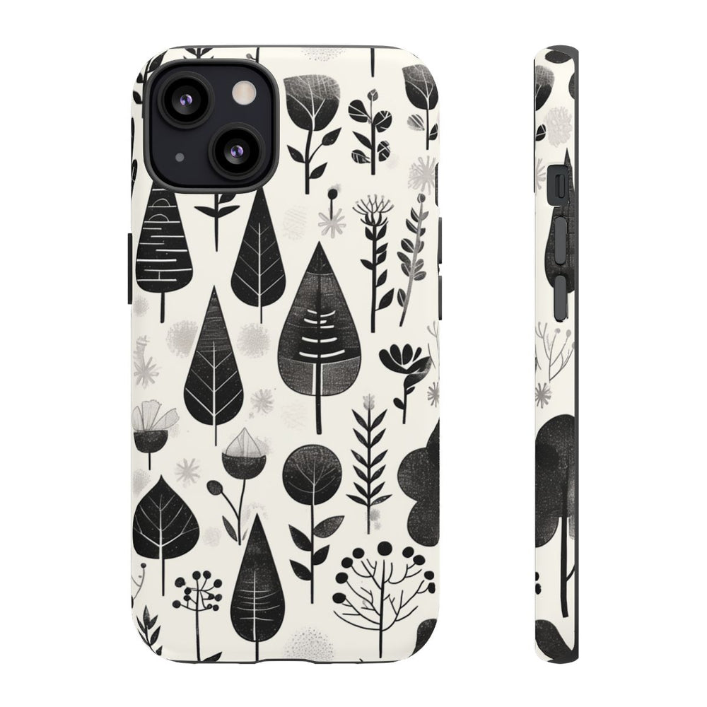 Monochroom Botanisch Patroon