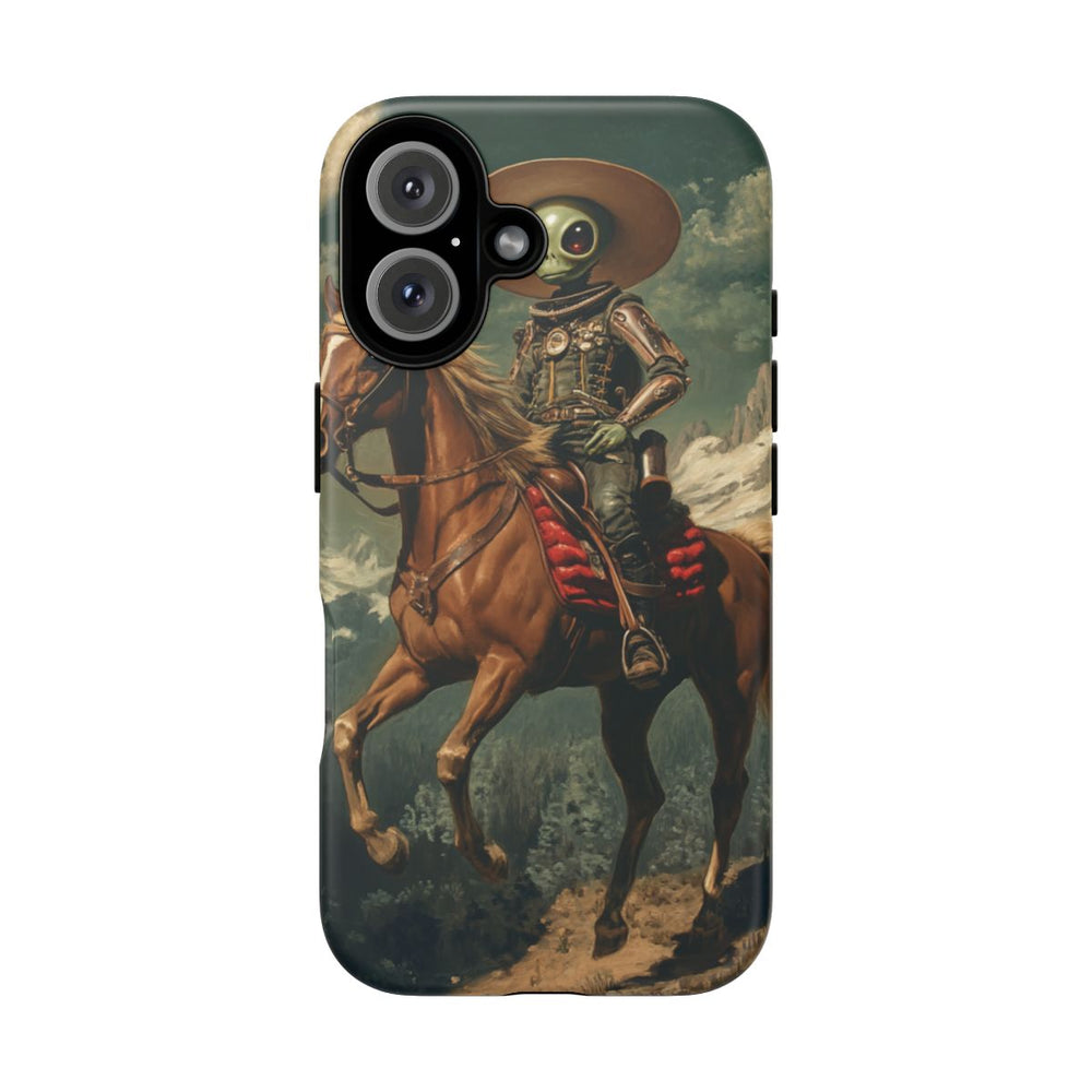 Buitenaardse Cowboy te Paard