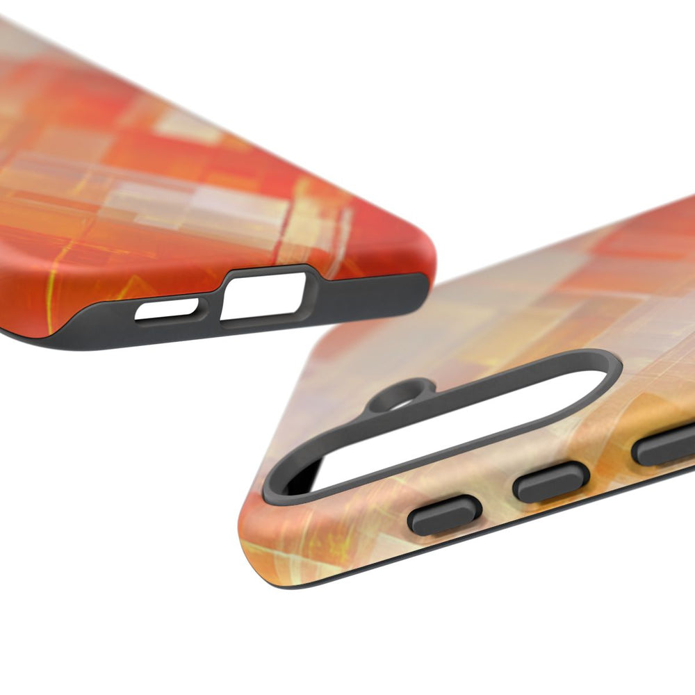 Abstract Oranje Geometrisch Patroon